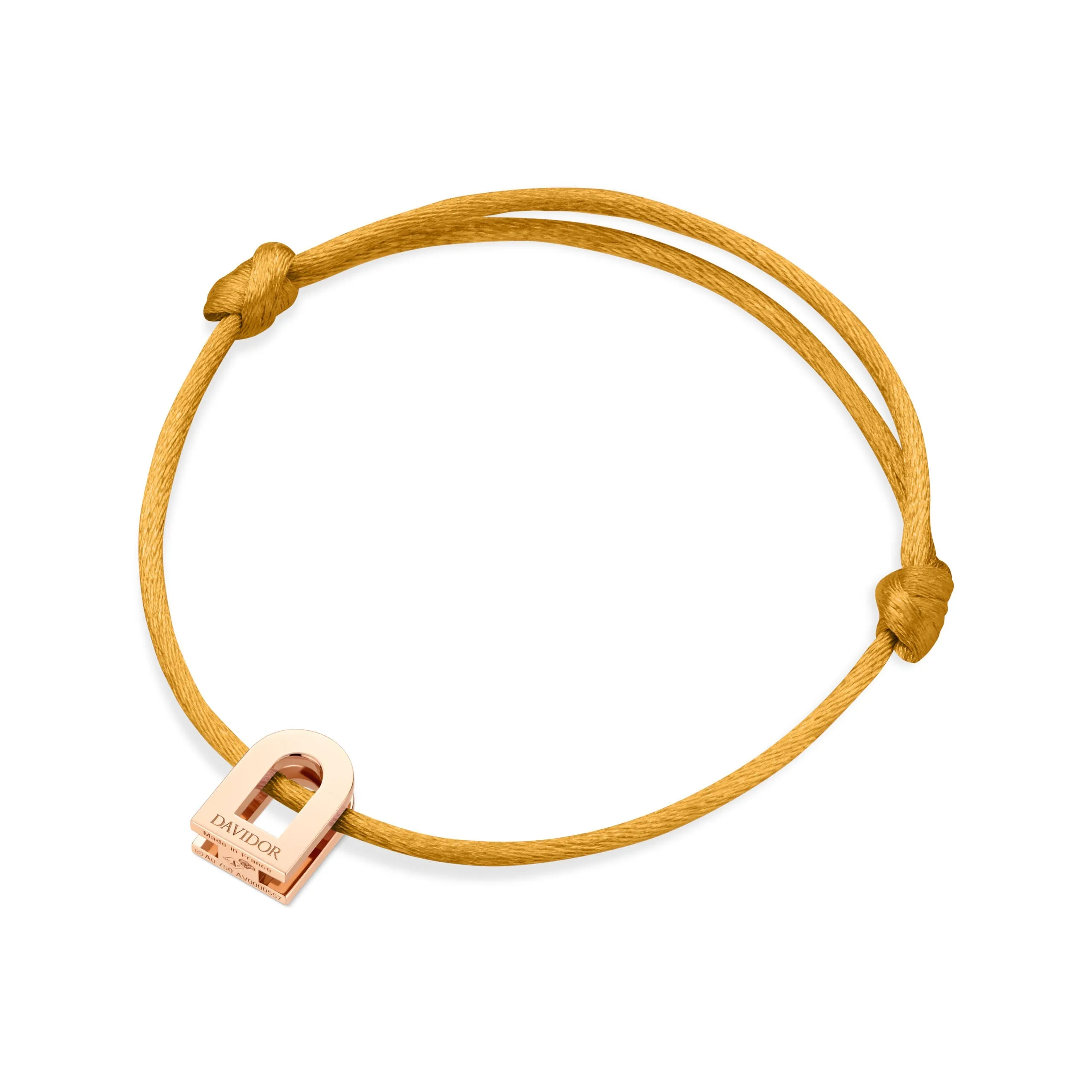 L'Arc Voyage Charm PM 18k Rose Gold on Silk Cord