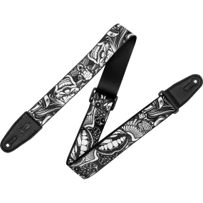 Levy's MP2TAT-001 2 Polyester Tattoo Series Guitar Strap