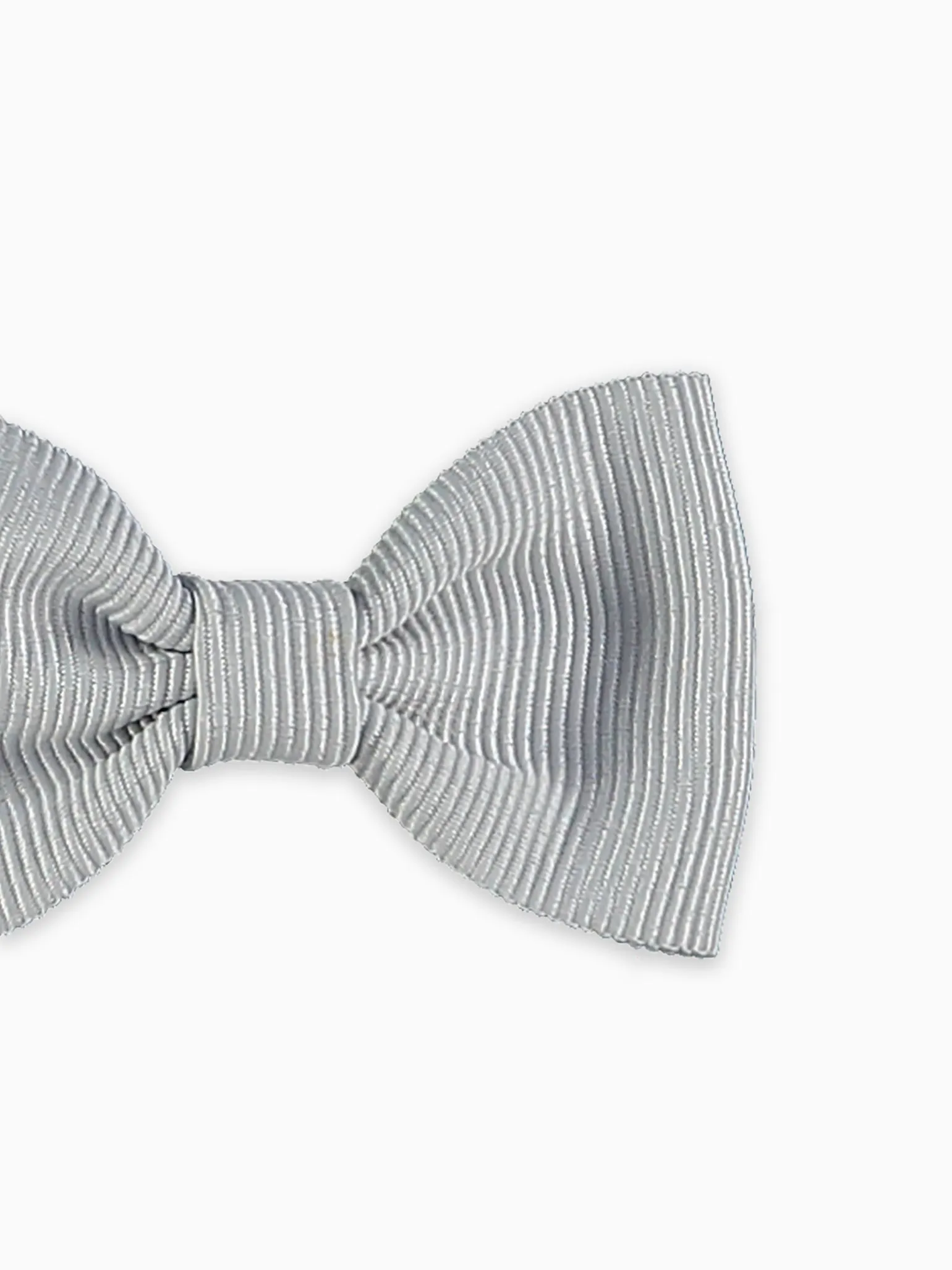 Light Grey Small Bow Girl Clip