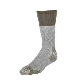 Men's Alpine - Heavy Duty Cushioned Organic Cotton Boot Socks - Olive