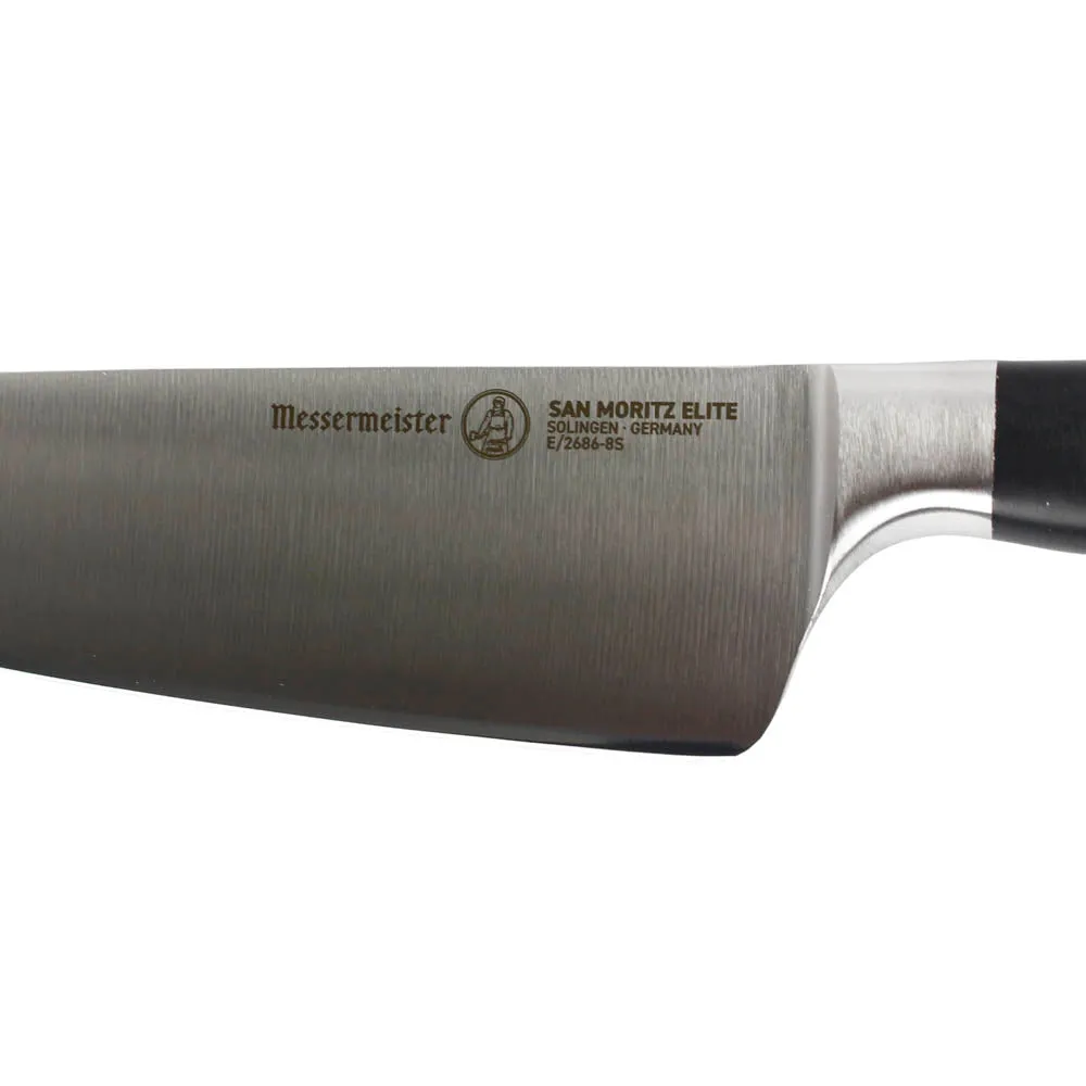 Messermeister San Moritz Elite 8 Stealth Chef's Knife Stainless Steel Black