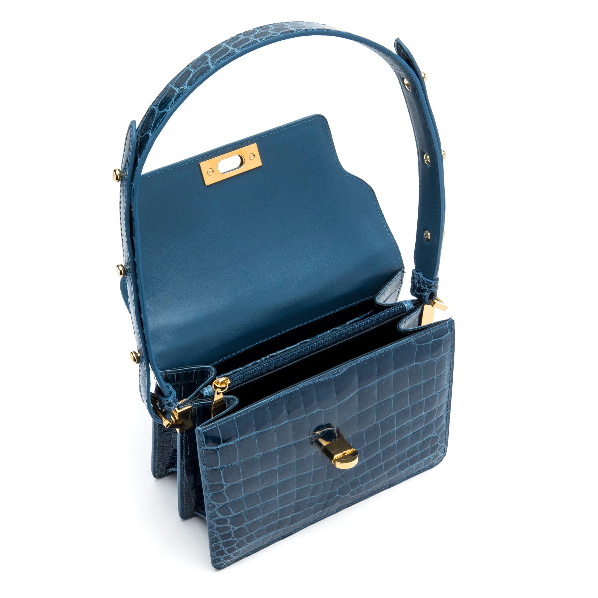 Metropolitan Handbag in Blue Jeans