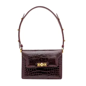 Metropolitan Handbag in Cognac Alligator