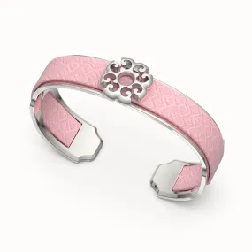 Nonya Blossom Silk Cuff - Rose Syrup Pink