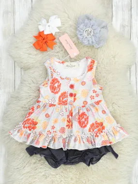 Orange Marigold Tunic & Bloomers Outfit