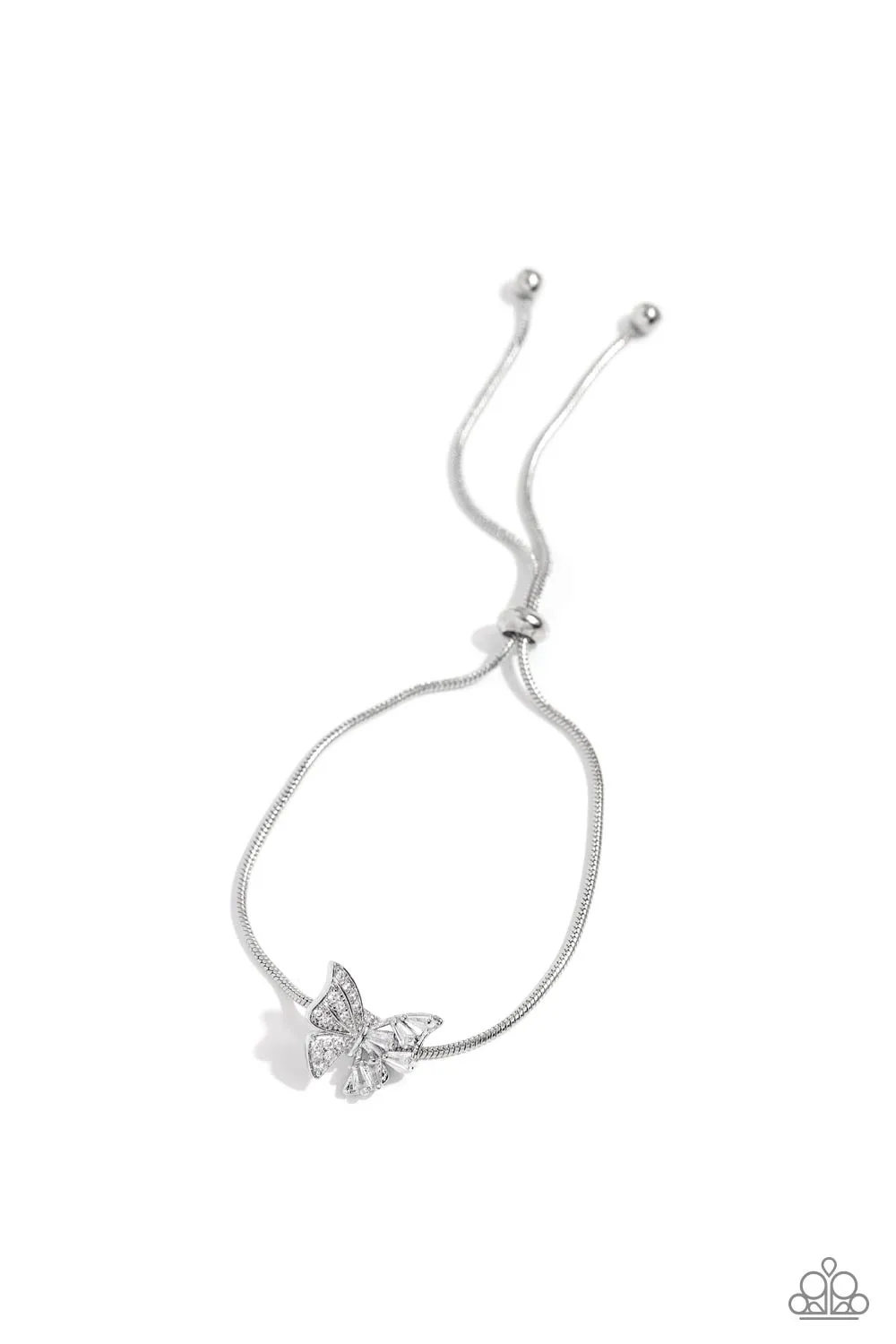 Paparazzi Adjustable Allure White Bracelet