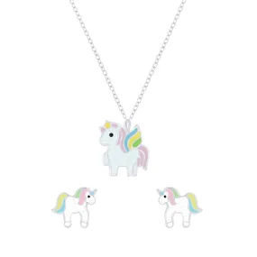 Raajsi by Yellow Chimes 925 Sterling Silver Pendant Set for Girls & Kids Melbees Kids Collection Unicorn Design| Birthday Gift for Girls Kids | With Certificate of Authenticity & 6 Month Warranty