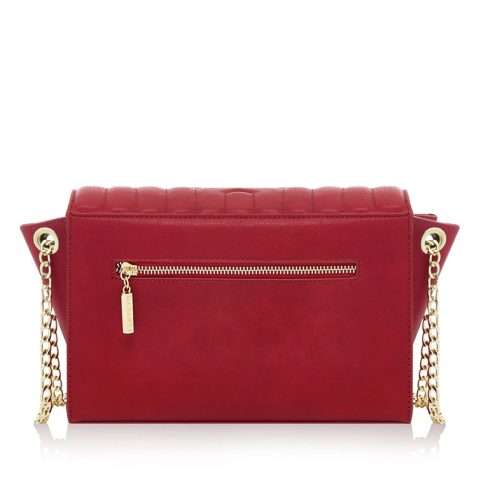 Red - Kensington Vegan Quilted Cross-Body Bag