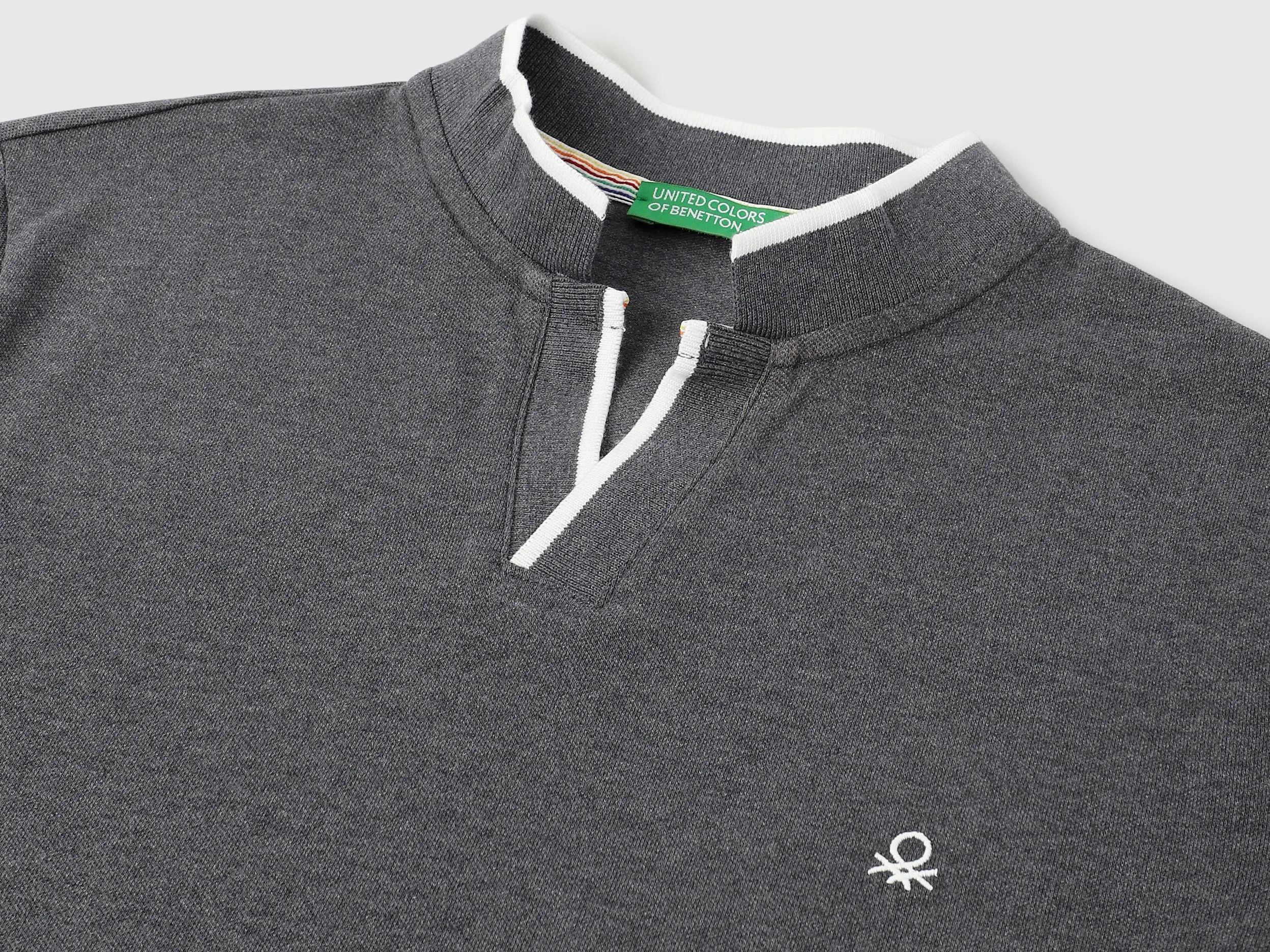 Regular Fit Collared Solid T-Shirt