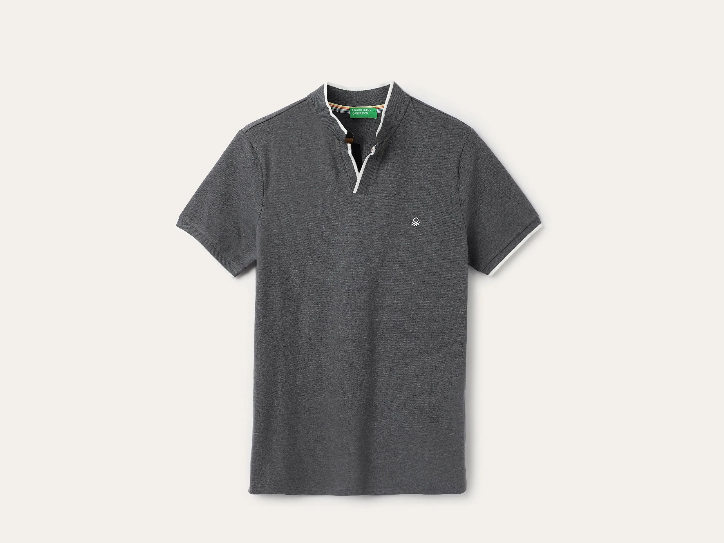 Regular Fit Collared Solid T-Shirt