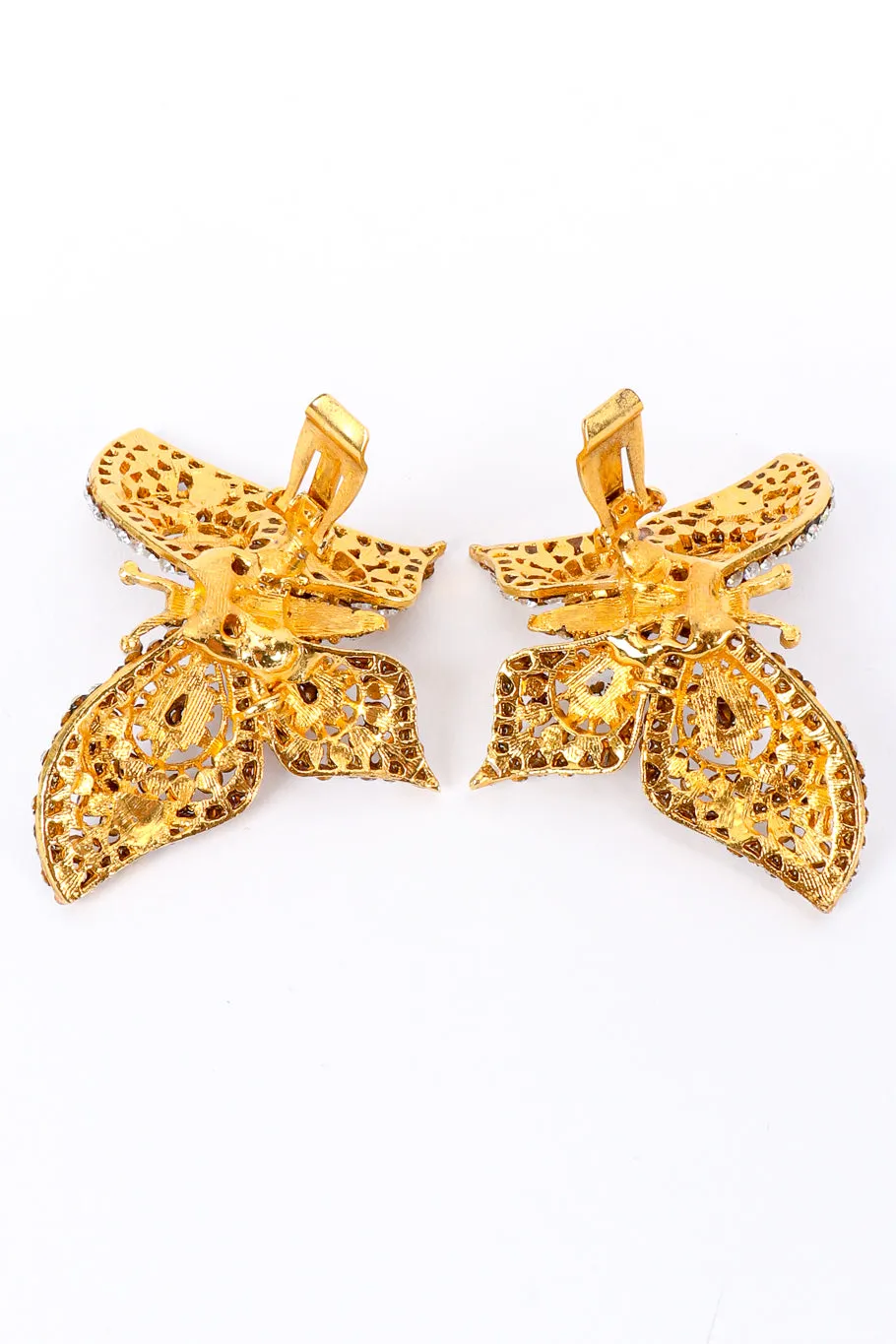 Rhinestone Butterfly Earrings