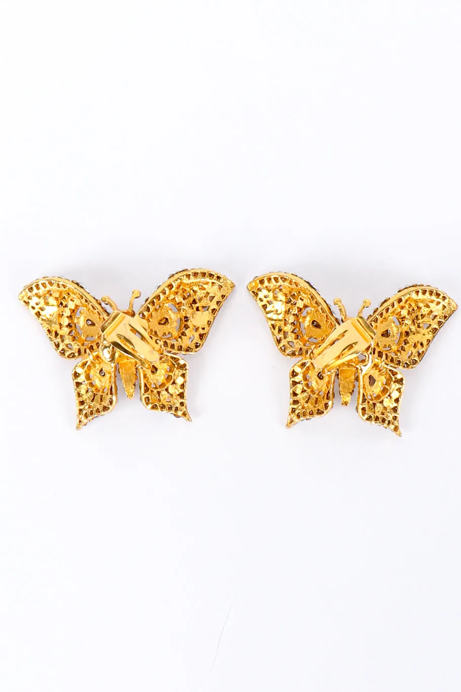 Rhinestone Butterfly Earrings