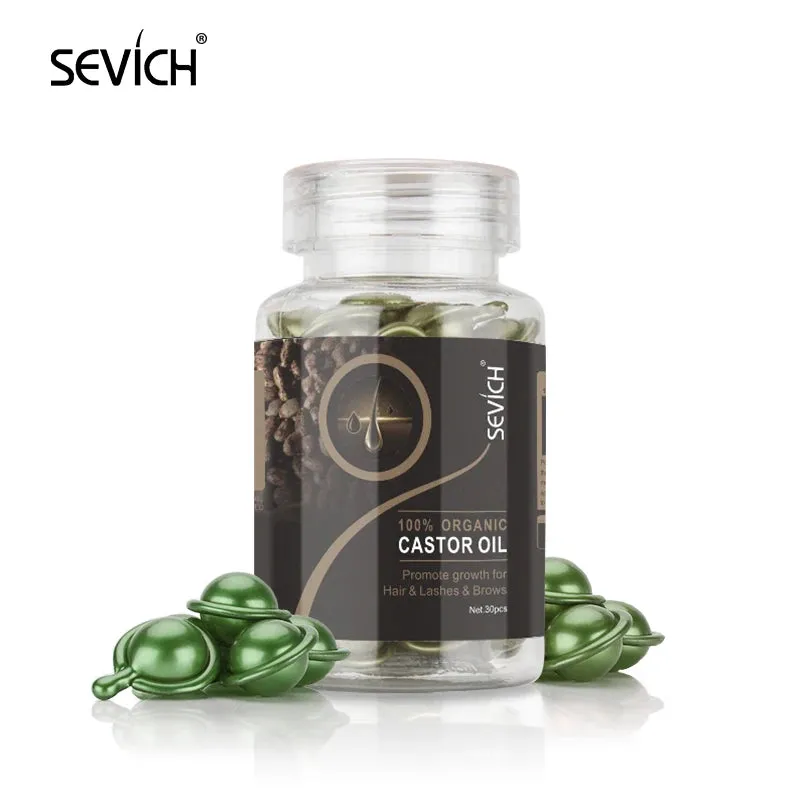 Sevich Smooth Silky Hair Vitamin Capsule Keratin Complex Oil Hair Care Repair Damaged Hair Serum Anti-Loss Moroccan Hair Oil