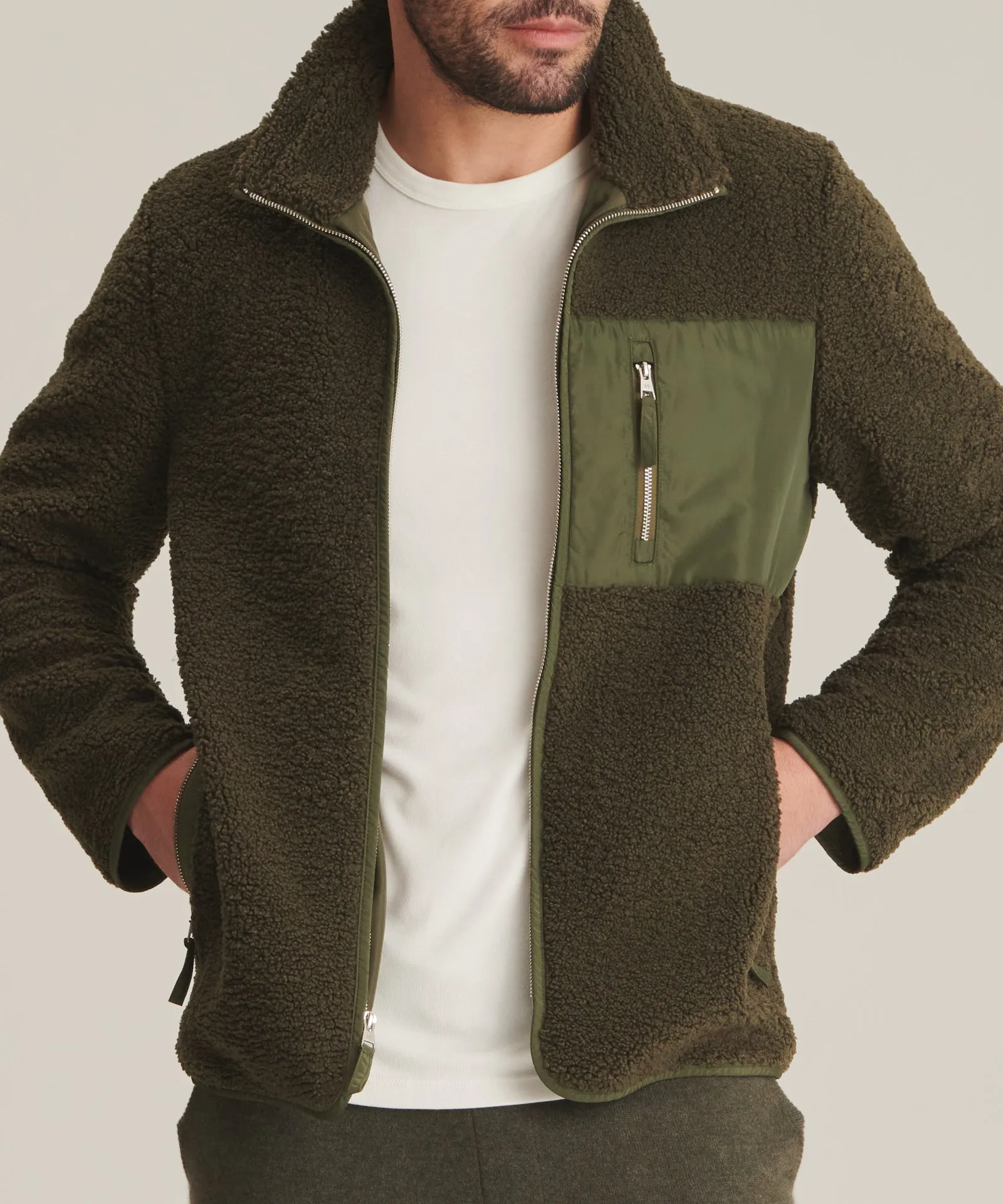 Sherpa Zip Up Jacket