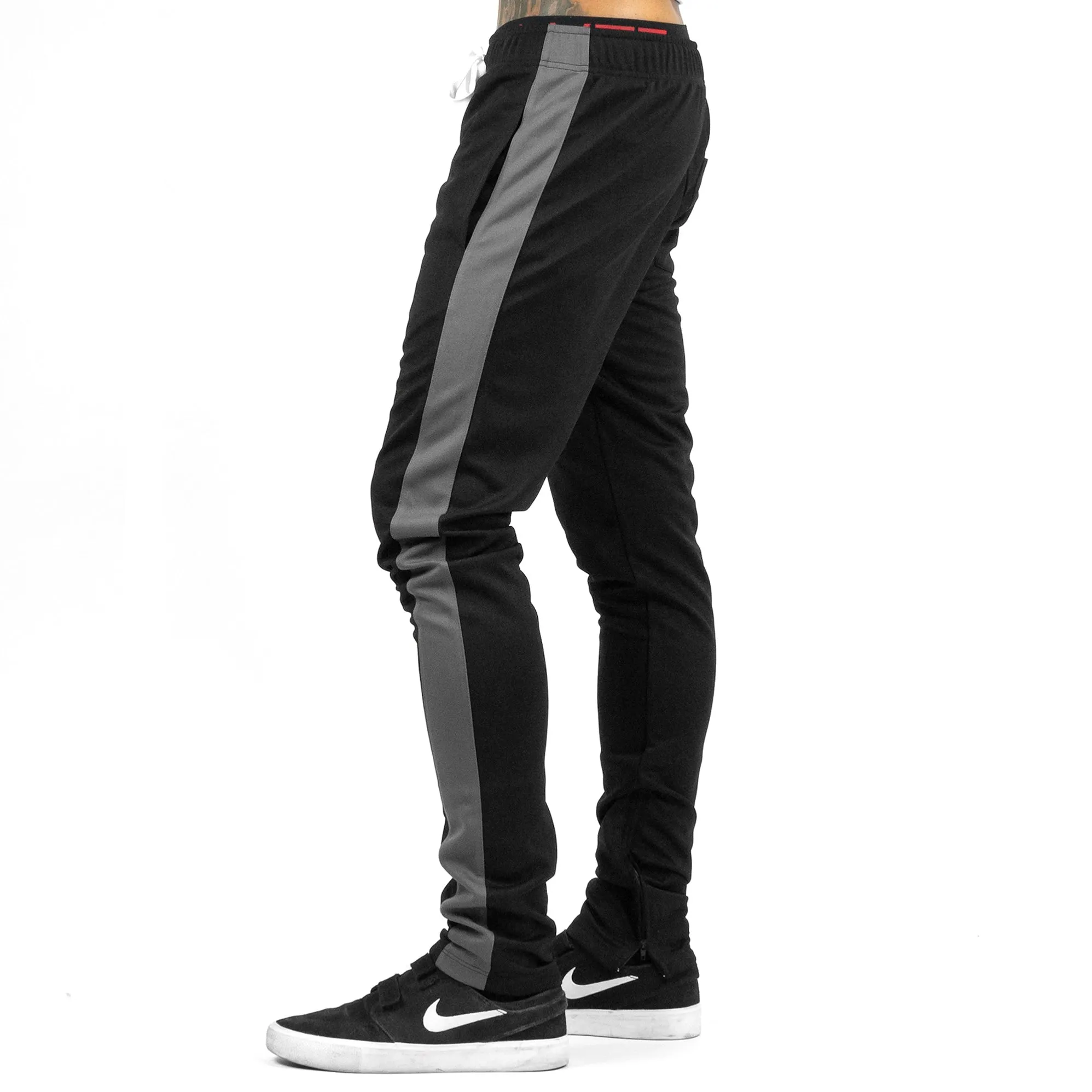 Slim Trackies - Black/Grey