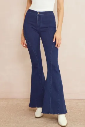 Taylor Dark Denim Bohemian  Jeans