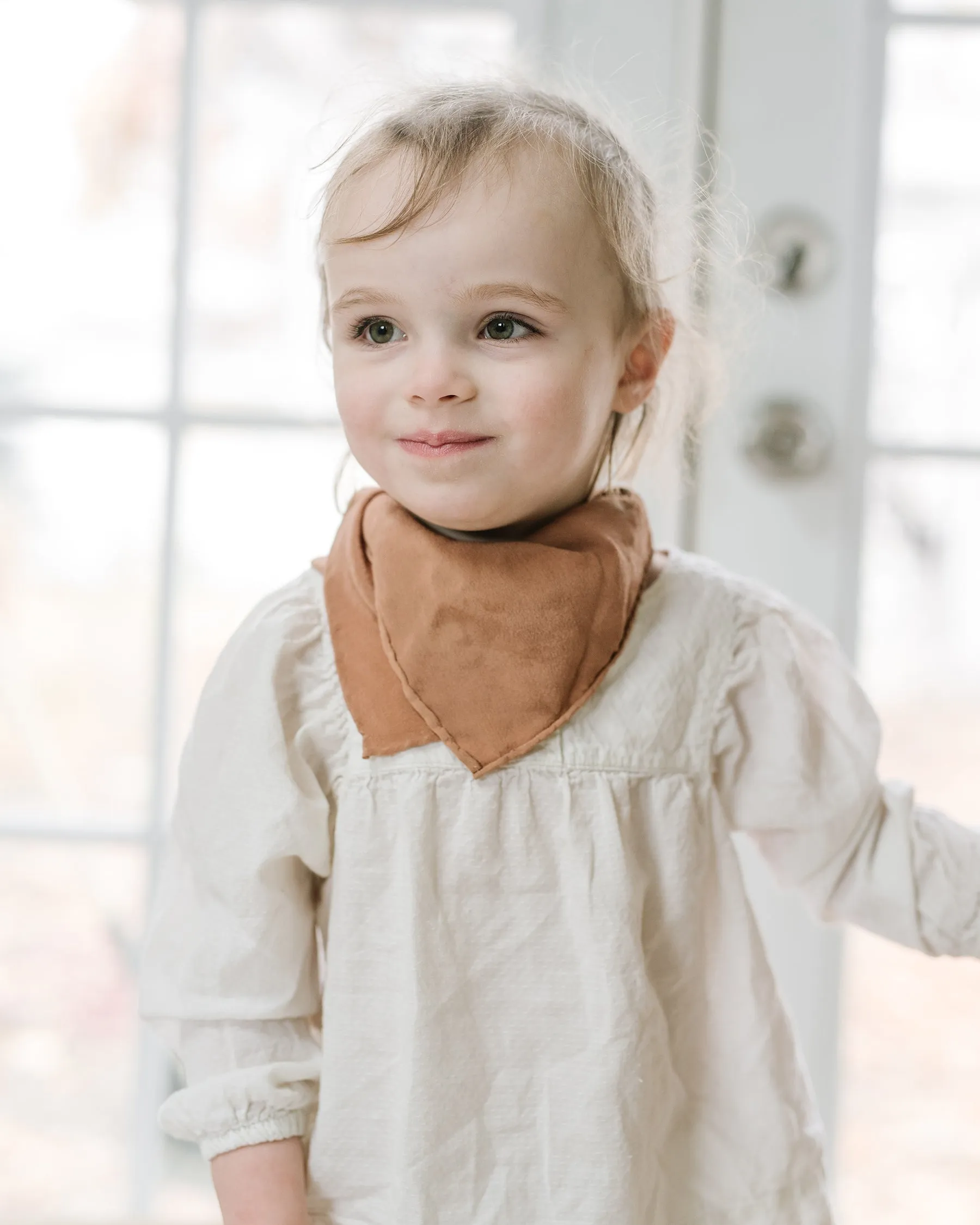 'The Scout' Washable Silk Scarf in Rose Gold