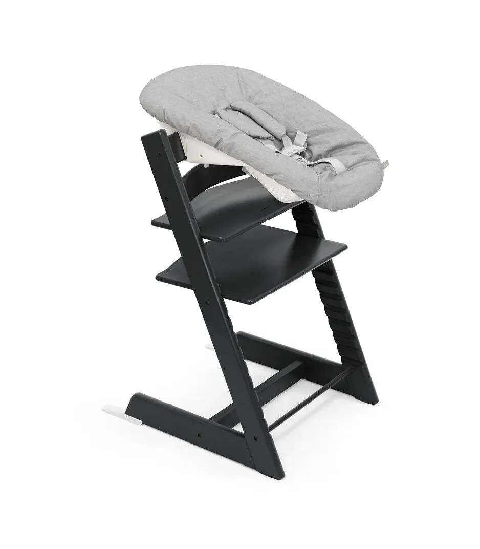 Tripp Trapp High Chair Black and Newborn Set | Black