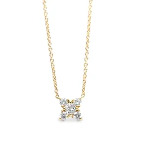 Valentina Gold Necklace White Diamonds