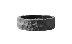 Virtu USA Hercules Natural Stone Bathroom Vessel Sink in Shanxi Black Granite